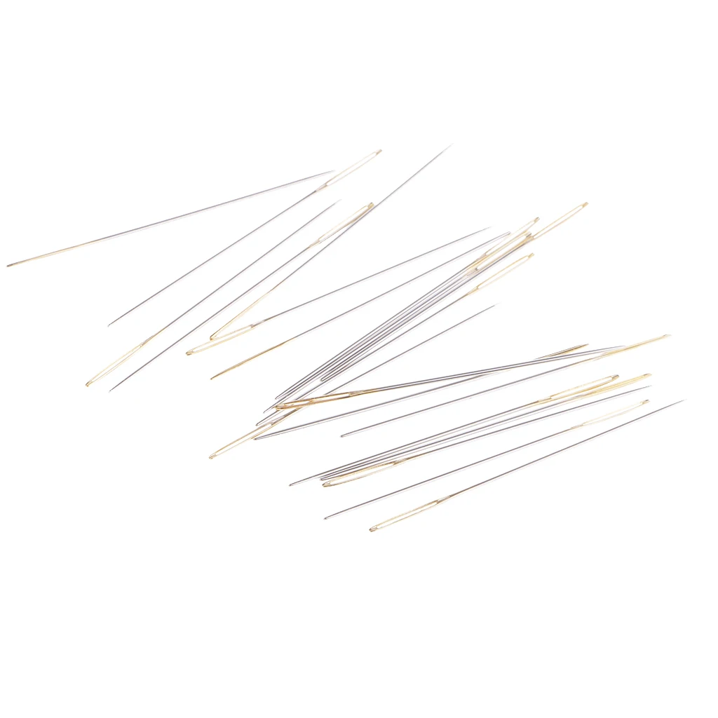 20Pcs Cross Stitch and Embroidery Hand Needles for Beginners Adults, Metal Size 28