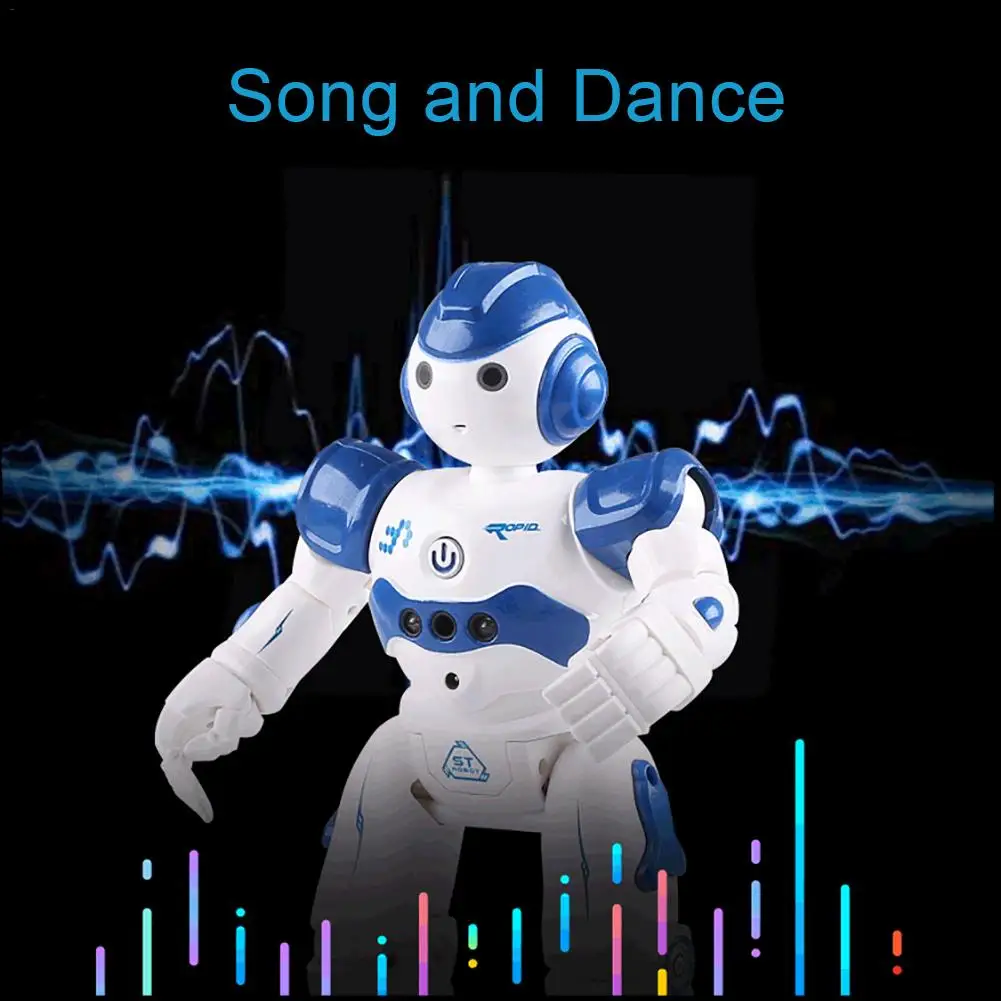 Интеллектуальный робот-игрушки, многофункциональная зарядка, движущиеся танцы, Обучающие робот-игрушки с дистанционным управлением для детей