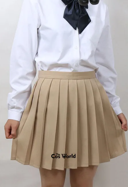 XS-3XL 17 Colors Girl's Japanese Summer High Waist Pleated Skirts For JK School Uniform Students Cloths 5