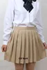 XS-3XL 17 Colors Girl's Japanese Summer High Waist Pleated Skirts For JK School Uniform Students Cloths 5