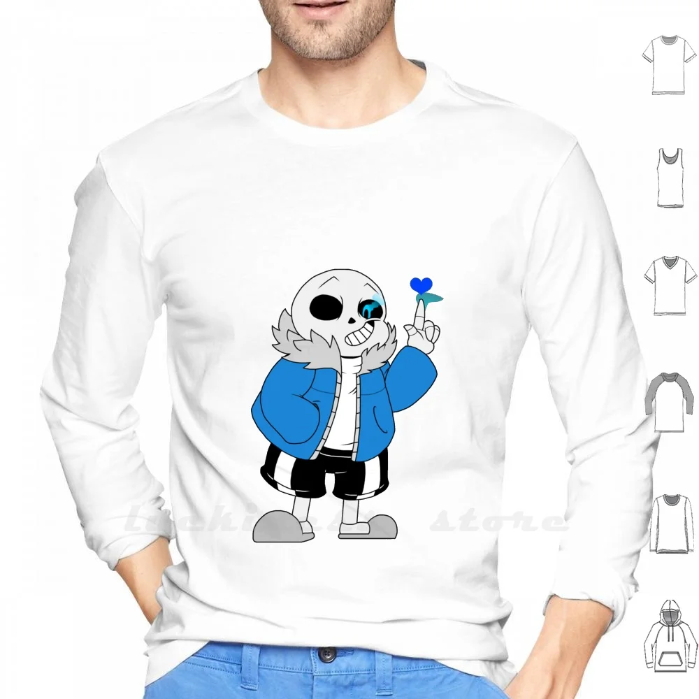 Undertale Sans Sanes Long Sleeve Hoodie Sweatshirt Indie Undertale