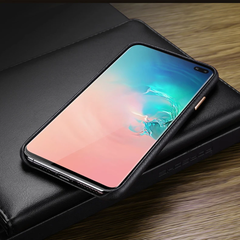 Чехол из натуральной кожи личи для samsung Galaxy S10 S10Plus S10e чехол для телефона роскошный модный Ультратонкий чехол