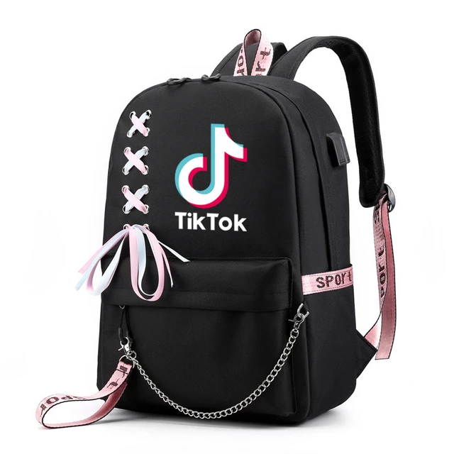 TIK TOK-Sac à dos d'école pour ordinateur portable, sacs de voyage pour  filles et