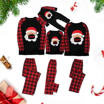 

Men Daddy Christmas Xmas Family Pajamas Matching Sleepwear Print Tops Blouse Pants Set Family Sleepwear Pj's Set Top+pants