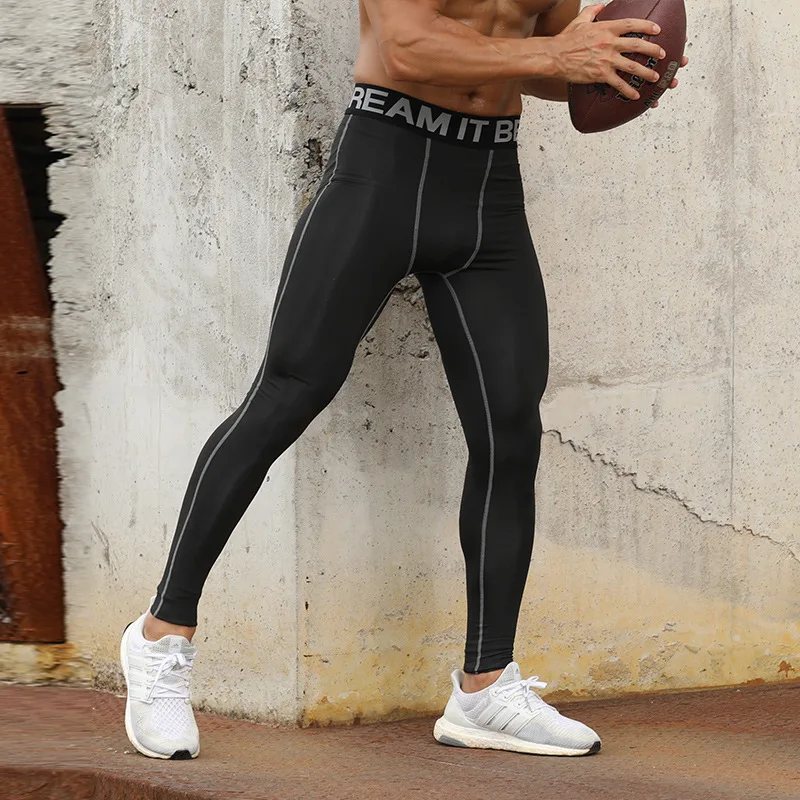 

Autumn And Winter New Style Sports Leggings Quick-Dry Basketball Training Leggings Running Sports Fitness Pants Men's
