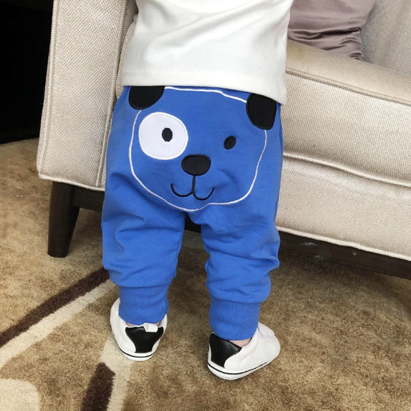Blue dog Хлопковые Штаны с рисунком для малышей; весна г.; штаны-шаровары для малышей; Штаны для мальчиков и девочек; штаны для малышей - Цвет: Blue dog