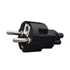 EU 4.8MM　Mains Power Cable plug adapter EU PLug to IEC320 C5 Clover Leaf adapter plug ► Photo 3/6