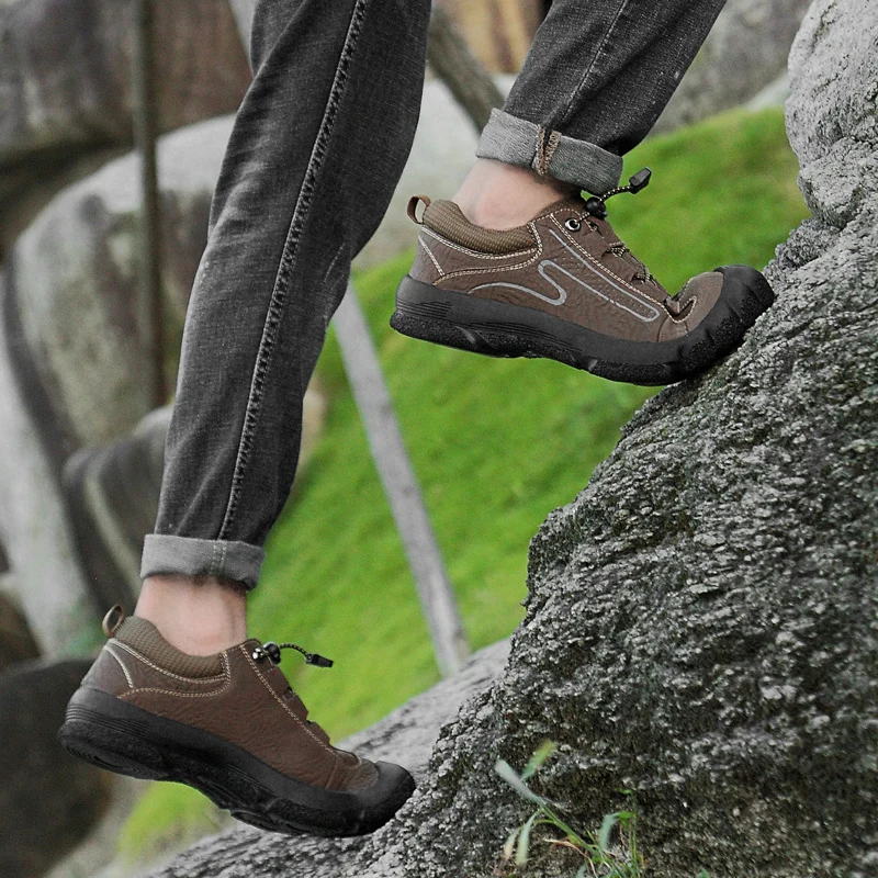 Новая уличная походная обувь Нескользящая одежда кроссовки мужская обувь для пешего туризма спортивная обувь мужские черные осенние zapatos hombre