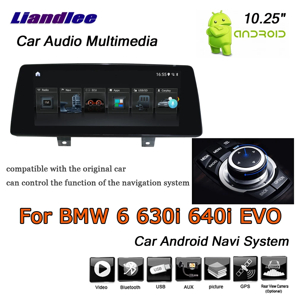 

For BMW 6 Series 630i/640i EVO 2017-2019 Android 10.0 Player Multimedia System Carplay Androidauto GPS Navigation HD Screen