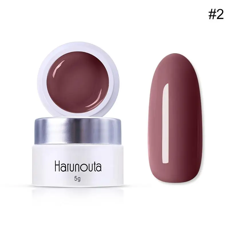 Harunouta, 60 цветов, 5 г, чистый полуперманентный лак, гель Vernis, верхнее покрытие, лак для ногтей, салонный, впитывается, УФ светодиодный, художественный Гель-лак для ногтей - Цвет: 44682-2