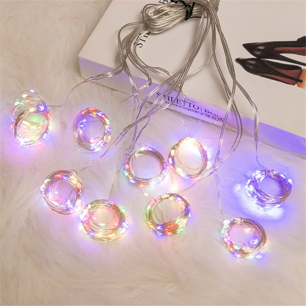 Solar Outdoor Lights Garland Christmas Decoration LED Festoon Fairy Curtain Light 3Mx3M New Year Waterproof 8 Modes led string lights decorative lights string lights led fairy lights