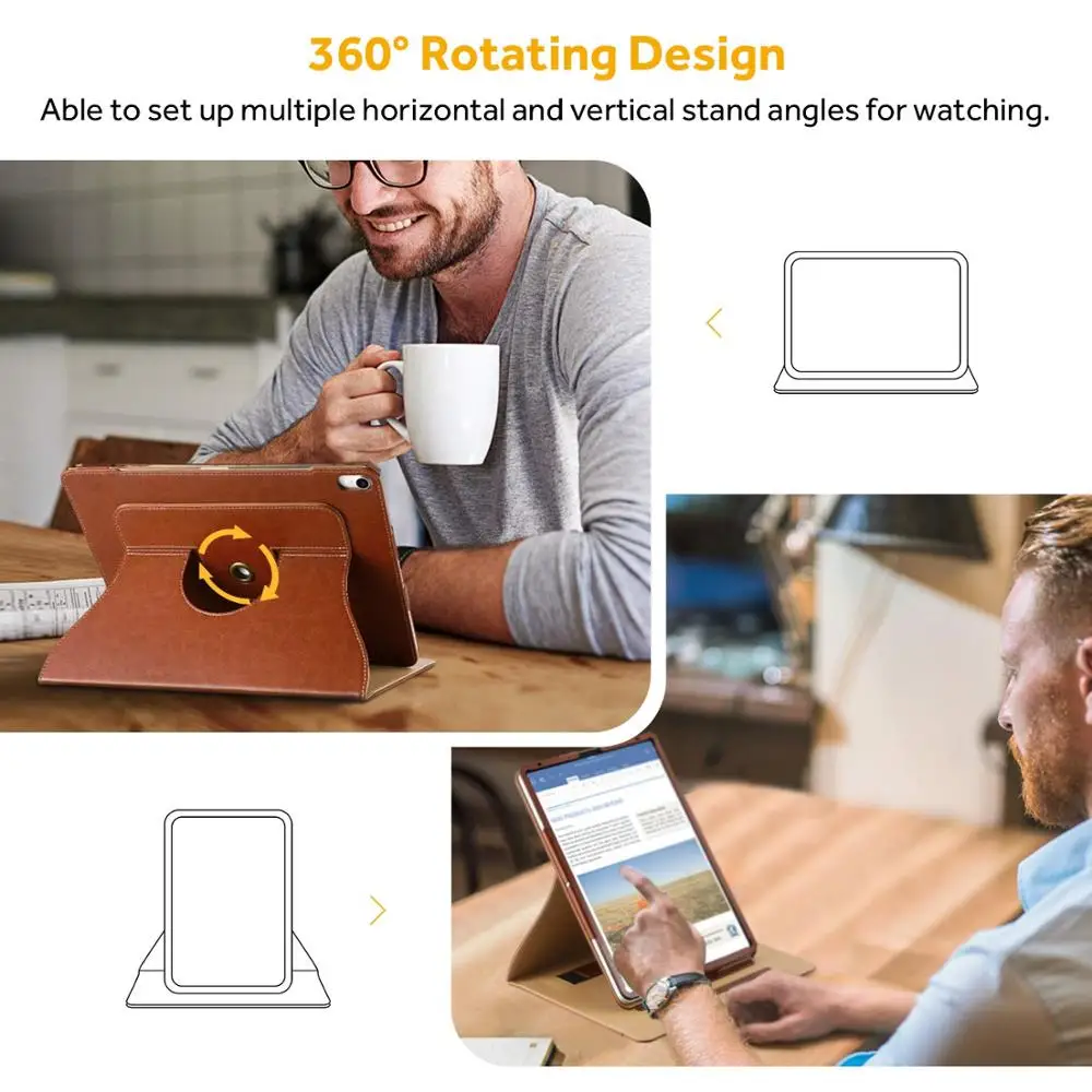 Чехол Easyacc для iPad Pro 12 9 кожаный флип чехол книжка с функцией автоматического