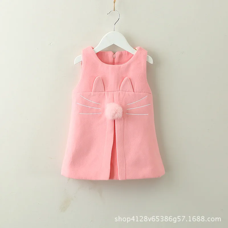Для новорожденных одежда для малышей жилет для девочки, платья, новое платье принцессы для девочек Одежда для От 1 до 6 лет, жилетки Детские Детское платье