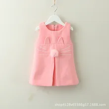 Для новорожденных одежда для малышей жилет для девочки, платья, новое платье принцессы для девочек Одежда для От 1 до 6 лет, жилетки Детские Детское платье