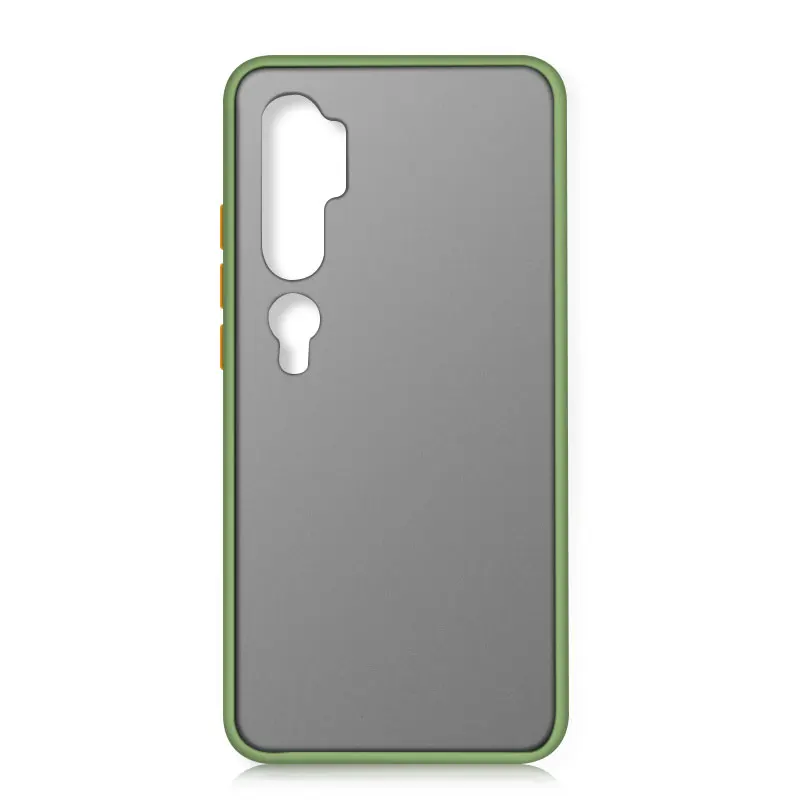 Чехол для Xiaomi mi CC9 Pro контрастного цвета, силиконовый защитный чехол для телефона, mi Note 10 Pro CC9e A3 LITE, матовый чехол - Цвет: Light green
