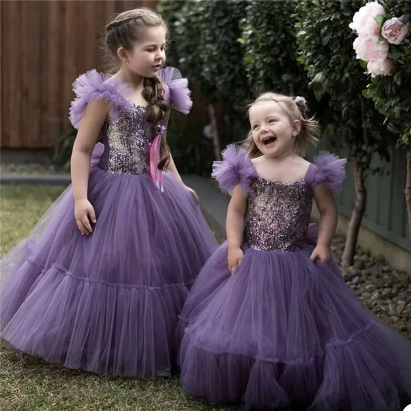 

Beautiful Flower Girl Dress for Wedding Ball Gown Princess Puffy Birthday Dress Party Prom Gown New Year Outfit