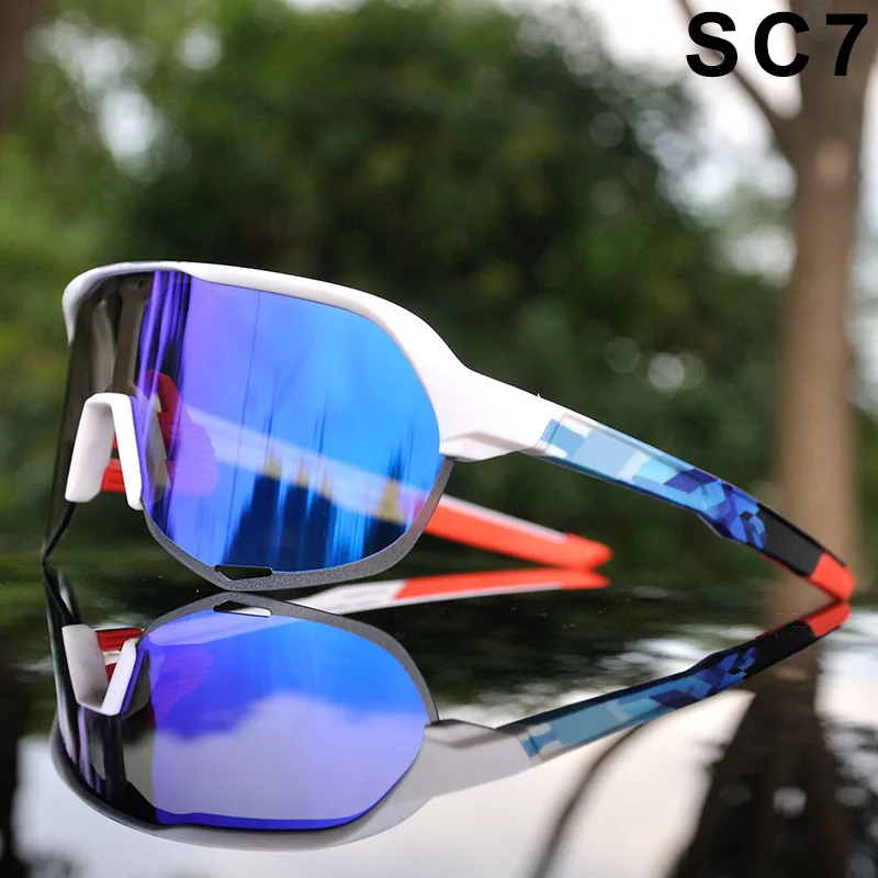 SC7 S2 UV400 велосипедные солнцезащитные очки для спорта на открытом воздухе, велосипедные очки для велосипеда, очки для Питера велосипеда, велосипедные очки, спортивные очки - Цвет: SC7