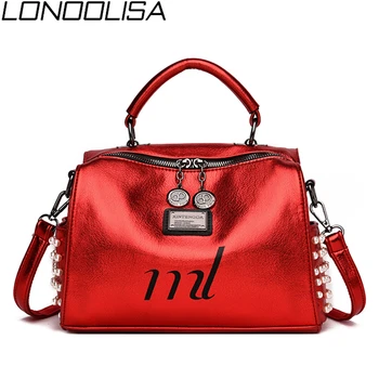 

New Fashion Pearl Women Bags High Quality Soft Leather Backpack Exquisite Luxury Crossbody Bags For Women 2019 Mochila Feminina