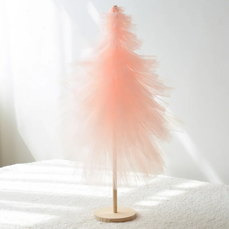 Высокое качество, подарок на Рождество для девочек, красное украшение Тиффани, мини-Рождественская елка, Рождественское украшение QW157 - Цвет: large pink