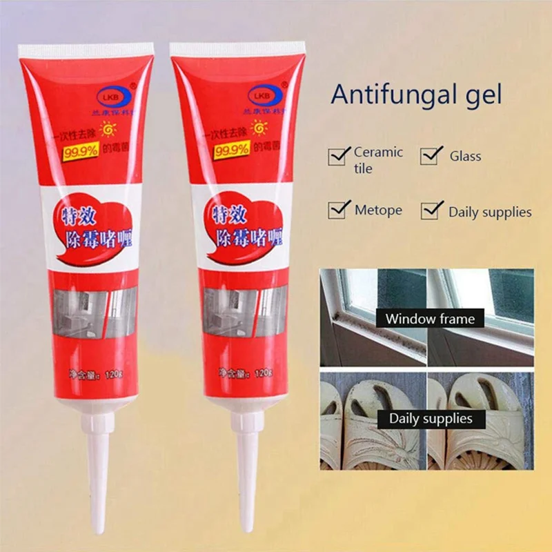 Mildew Remover Cleaner Wall Mold Mildew Remover Cleaner Caulk Gel Pool Tile Gap Spot Mold Remover Washing Machine Bathroom Mildew Gel D