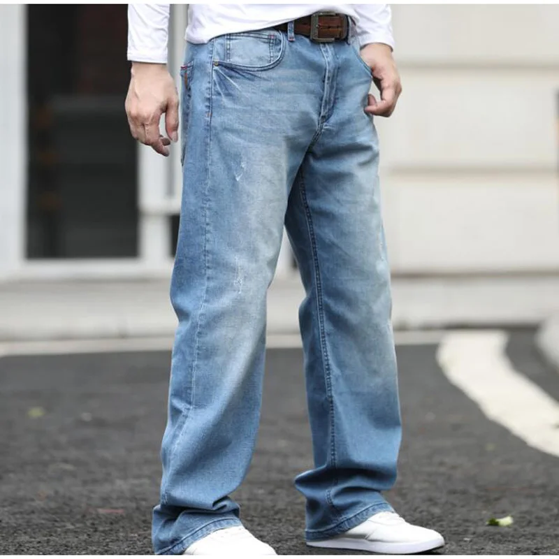 Denim Pants Men Bottoms Plus 