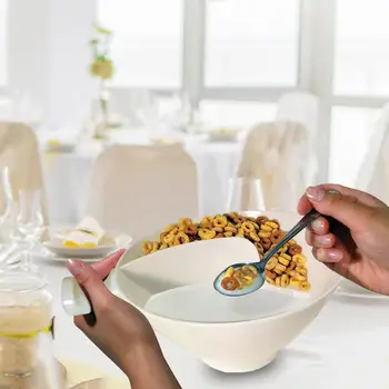 

Cereal Bowl Separate Never Soggy Cereal Bowl With The Handle Grip White