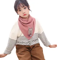 Осень-зима, Детские шарфы для маленьких мальчиков и девочек, мультяшный поросенок, хлопковый симпатичный шарф, модный шейный платок