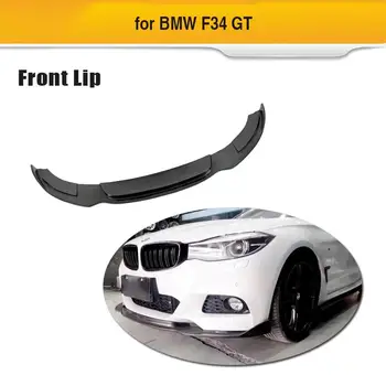

For F34 Car Front Bumper Lip Diffuser Spoiler For BMW 3 Series F34 GT M Sport 2014 - 2019 Carbon Fiber