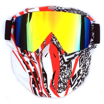 

Motorcycle Glasses Mask Windproof Breathable Dustproof Motocross Sunglasses With Mask Skiing Snowboard Goggles Helmet 11 Colors