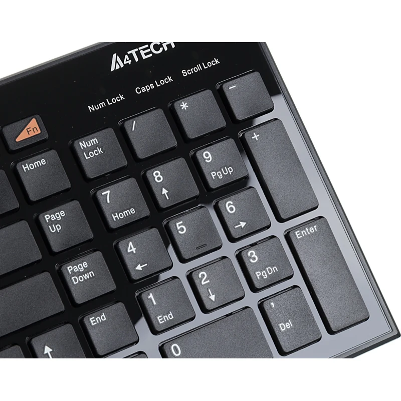 Клавиатура A4 KX-100 черный USB slim Multimedia