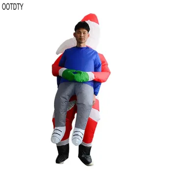 

Christmas Funny Santa Ghosts Hugs People Inflatable Clothing Person Spoof Props