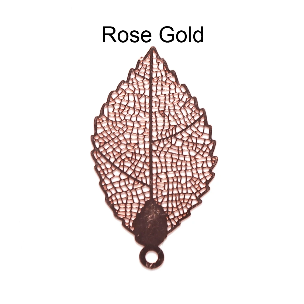 10 шт./лот подвеска с полыми листьями винтажные медные листья ювелирные изделия
