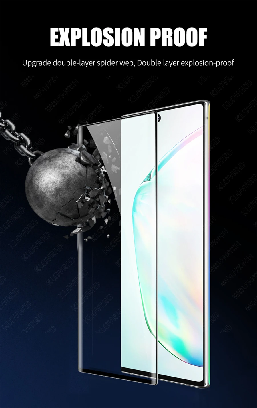 Полное покрытие из закаленного стекла для samsung Galaxy Note 10 pro 8 9 Note10 S10E S10 5G S9 S8 Plus S7 Защитная пленка для экрана