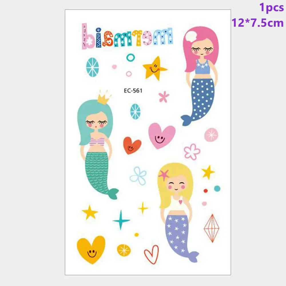 Taoup 1 шт. градиентные цвета радуги блестки маленький брелок для ключей «русалка» с днем рождения Русалка тема вечерние декор для кулоны для девочек DIY - Цвет: Mermaid Stickers 3