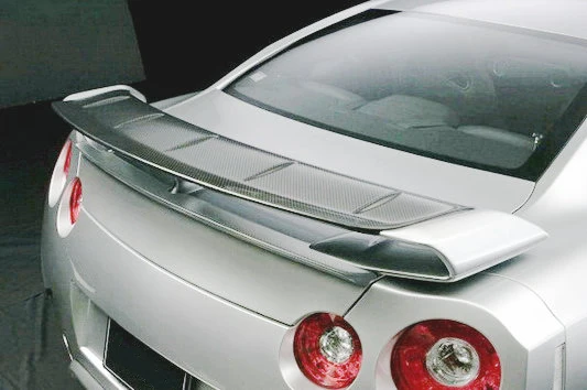 Автомобильный Стайлинг для R35 GTR CBA DBA углеродное волокно OEM спойлер Wald Add On Gurney Flap