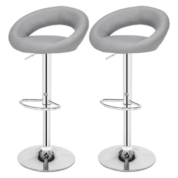 

2PCS Round Kitchen Bar Stools Chairs Modern Rotation Comfortable Height Adjustable Kitchen Moon Bay Lift Chair Bar New Furniture