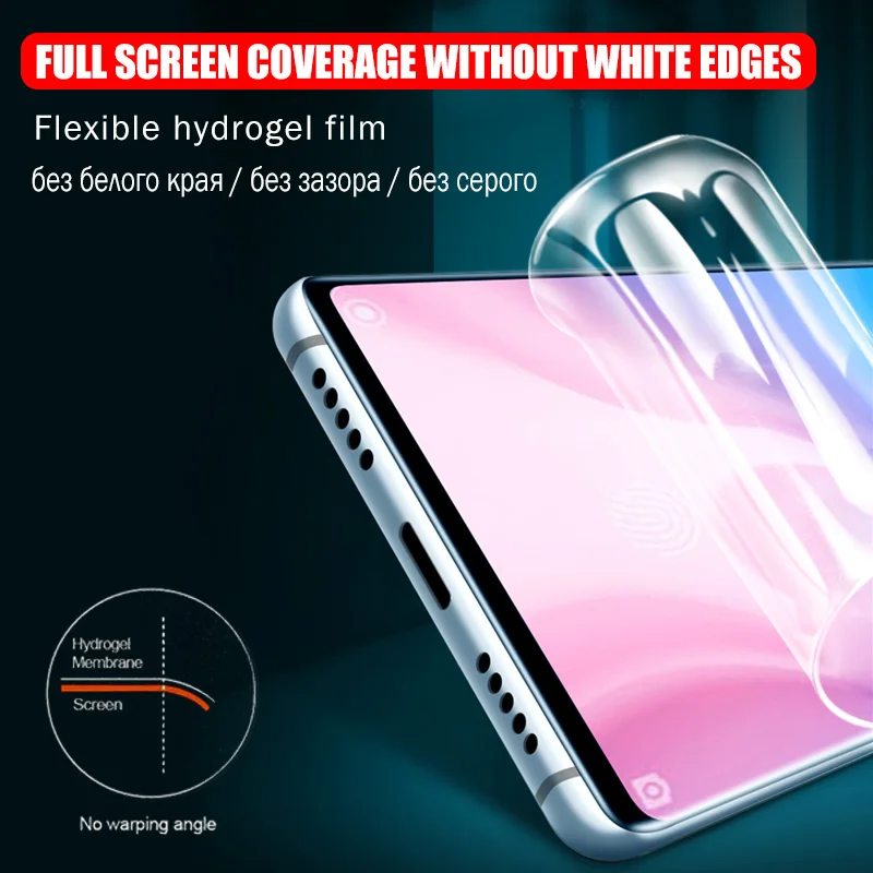 100D с загнутыми краями на весь экран гидрогель пленка для samsung Galaxy A50 A70 A40 A10 A20e A30 A60 A80 A90 M10 M20 Экран протектор не Стекло