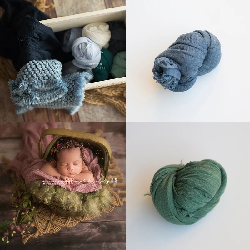 Newborn Photography Props Flokati Girl Wrap Swaddle Props For Infant Baskets Fillers Baby Photo Props Accessories Studio 