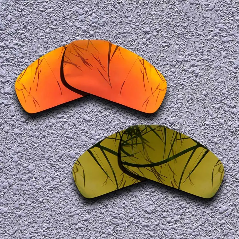 Fire Red-Copper 2 Pairs Polarized Replacement Lenses for Oakley Monster Pup Sunglasses- Multiple Choices - Цвет линз: Fire Red-Copper