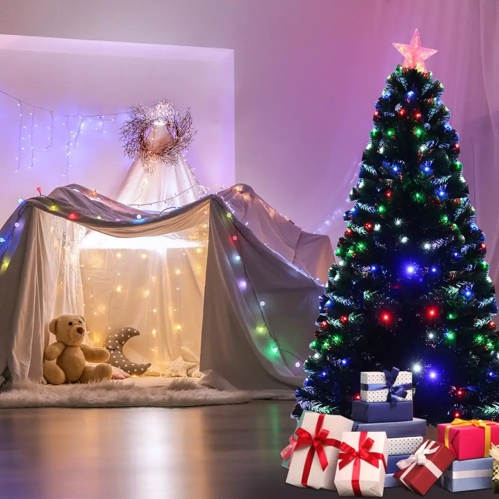 

Christmas Tree Artificial Decoration LED Light with Metal Stand for Home Party New