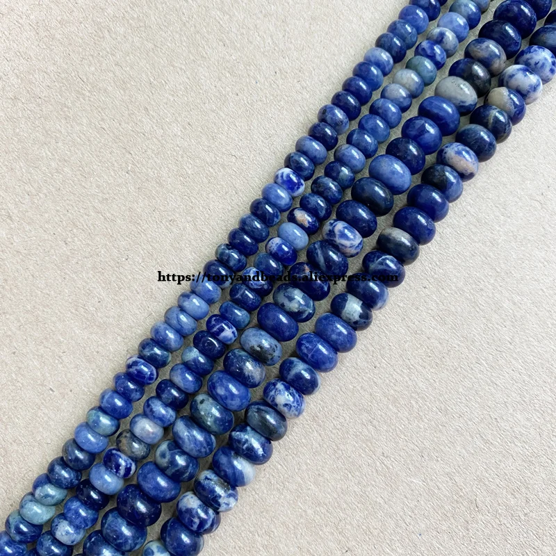 

Натуральный камень, гладкий синий кальдалит Рондель 7 дюймов, бусины россыпью 4X6 5X 8 мм, выберите размер для самостоятельного изготовления ювелирных изделий