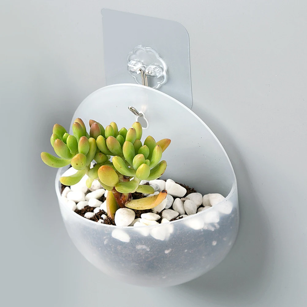 

Creative Flower Planter Pots Home Garden Decoration Wall Mounted Flower Pot Plastic Hanging Plants Containers