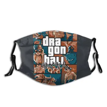 

Grand Theft Dragon Ball Adult Reusable Face Mask Pattern Dust Mask Protection Mask Respirator Mouth Muffle