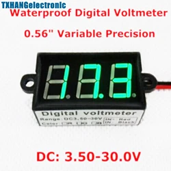 Mini DC 3.5-30V Digital Voltmeter Voltage Test Module Waterproof 3Bit Green 0.56 '' Electric Meter Mini DC 3.5-30V Digital Voltmeter Voltage Test Module Waterproof 3Bit Green 0.56 '' Electric Meter