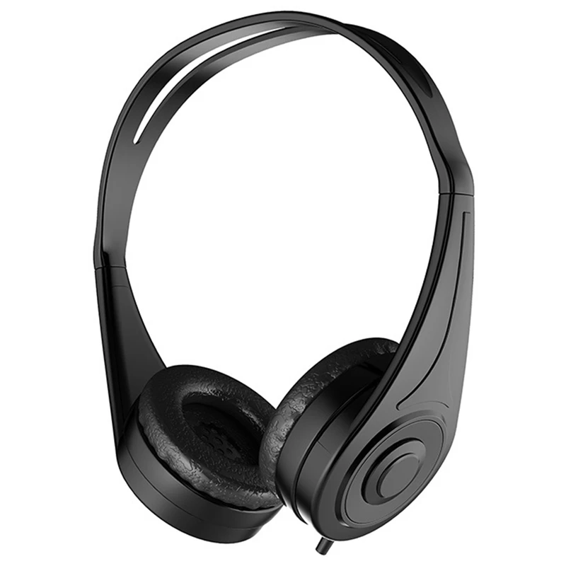 HiFi Wired Voice Headset Foldable Headset Stereo Bass and Microphone for PC Mobile Phone Tablet