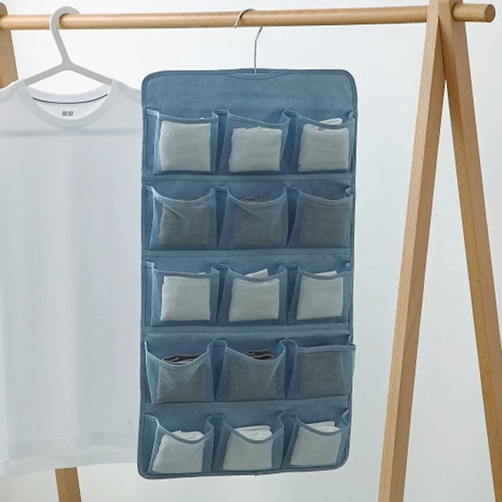 

Space Saving Storage Wardrobe Underwear Rack Over Door Socks Bra Jewellery Closet Organizer Cosmetic Multi Pocket Hanging Bag