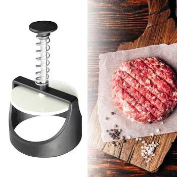 

Home Kitchen Round Shape Hamburger Press Stainless Steel Hamburger Patty Maker Press Burger Meat Maker Mold Kitchen Gadgets