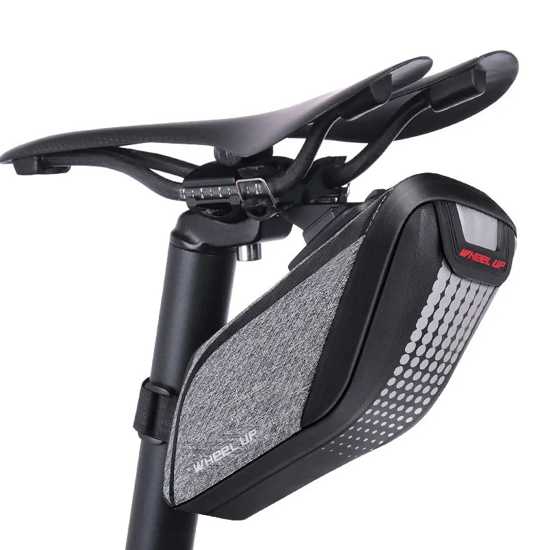

Wheel up Fashion Simple Appearance Mountain Road Cycling Storage Saddle Bag Waterproof Reflective Bike Seat Mini Tail Rear Pouch
