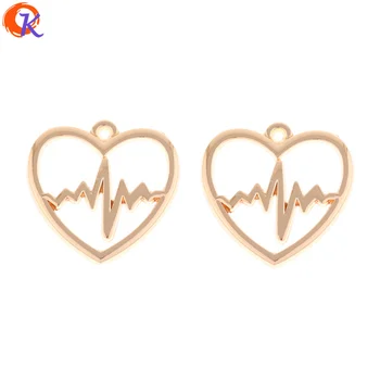 

Cordial Design 100Pcs 25*25MM Jewelry Accessories/Earring Connectors/Heart Shape/Zinc Alloy/DIY/Hand Made/Earring Findings