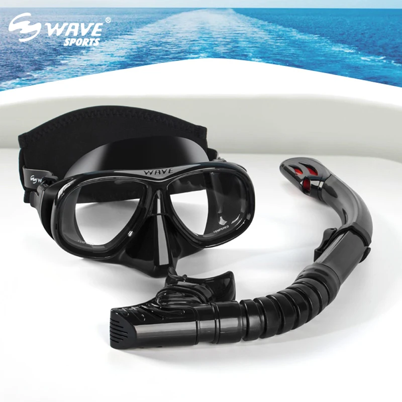 New Professional Snorkel Diving Mask Myopia Glass Snorkeling Gear Swimming Goggles Nearsighted Lenses Scuba Diving Equipment